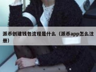 派币创建钱包流程是什么（派币app怎么注册）
