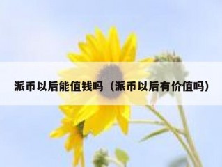 派币以后能值钱吗（派币以后有价值吗）