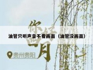 油管只听声音不看画面（油管没画面）