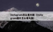 instagram怎么看大图（instagram图片怎么看大图）
