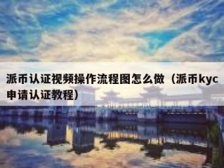 派币认证视频操作流程图怎么做（派币kyc申请认证教程）