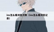 ins怎么看浏览次数（ins怎么看浏览记录）