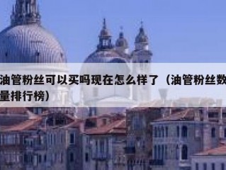 油管粉丝可以买吗现在怎么样了（油管粉丝数量排行榜）