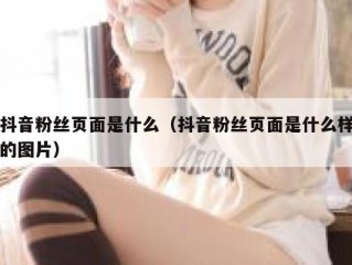 抖音粉丝页面是什么（抖音粉丝页面是什么样的图片）