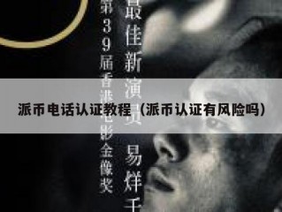派币电话认证教程（派币认证有风险吗）