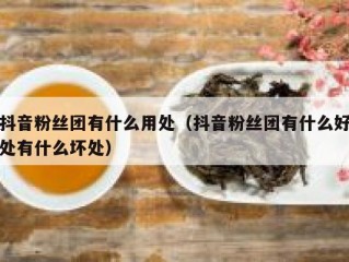 抖音粉丝团有什么用处（抖音粉丝团有什么好处有什么坏处）