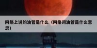 网络上说的油管是什么（网络词油管是什么意思）