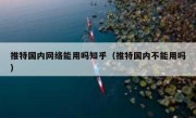 推特国内网络能用吗知乎（推特国内不能用吗）