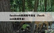 facebook新闻账号排名（facebook新闻页面）
