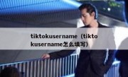 tiktokusername（tiktokusername怎么填写）