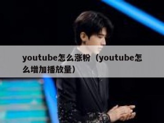 youtube怎么涨粉（youtube怎么增加播放量）