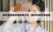 国外服务器有哪些牌子的（国外的便宜服务器）