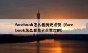 facebook怎么看历史点赞（facebook怎么看自己点赞过的）