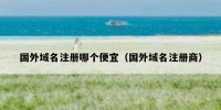 国外域名注册哪个便宜（国外域名注册商）