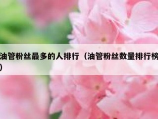 油管粉丝最多的人排行（油管粉丝数量排行榜）