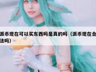 派币现在可以买东西吗是真的吗（派币现在合法吗）