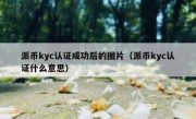 派币kyc认证成功后的图片（派币kyc认证什么意思）