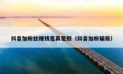 抖音加粉丝赚钱是真是假（抖音加粉骗局）