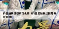 抖音加粉丝群有什么用（抖音里加粉丝团是做什么的）
