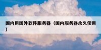 国内用国外软件服务器（国内服务器永久使用）