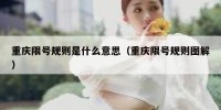 重庆限号规则是什么意思（重庆限号规则图解）