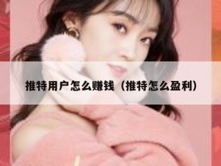 推特用户怎么赚钱（推特怎么盈利）