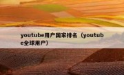 youtube用户国家排名（youtube全球用户）