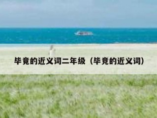 毕竟的近义词二年级（毕竞的近义词）