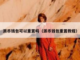 派币钱包可以重置吗（派币钱包重置教程）