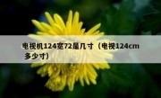 电视机124宽72是几寸（电视124cm 多少寸）