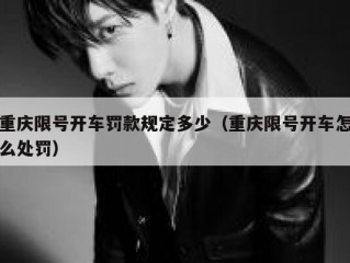 重庆限号开车罚款规定多少（重庆限号开车怎么处罚）