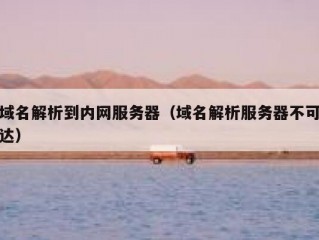 域名解析到内网服务器（域名解析服务器不可达）
