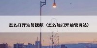 怎么打开油管视频（怎么能打开油管网站）
