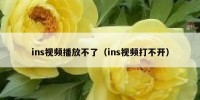 ins视频播放不了（ins视频打不开）