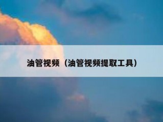 油管视频（油管视频提取工具）