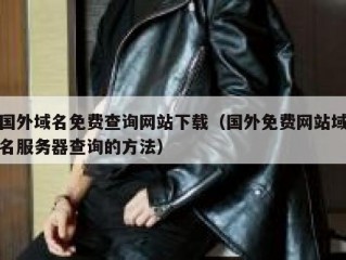 国外域名免费查询网站下载（国外免费网站域名服务器查询的方法）