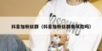 抖音加粉丝群（抖音加粉丝群有风险吗）