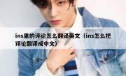 ins里的评论怎么翻译英文（ins怎么把评论翻译成中文）