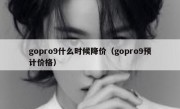 gopro9什么时候降价（gopro9预计价格）