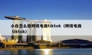 小白怎么做跨境电商tiktok（跨境电商 tiktok）