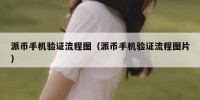 派币手机验证流程图（派币手机验证流程图片）