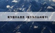 鬼卞是什么意思（鬼卞为什么叫鬼卞）