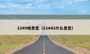 1249啥意思（12442什么意思）