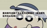 重庆限号违规了怎么处罚的呢图片（重庆限号处罚怎么处理）