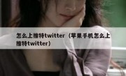 怎么上推特twitter（苹果手机怎么上推特twitter）