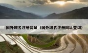 国外域名注册网址（国外域名注册网址查询）