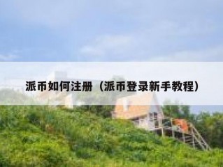 派币如何注册（派币登录新手教程）