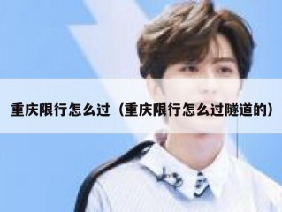 重庆限行怎么过（重庆限行怎么过隧道的）