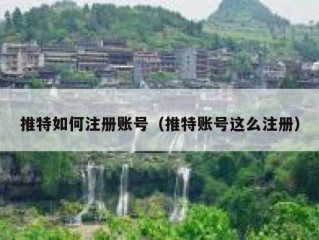 推特如何注册账号（推特账号这么注册）