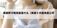美国牌子服务器是什么（美国十大服务器公司）